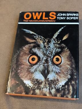 OWLS by John Sparks & Tony Soper - Black and Orange Hardcover